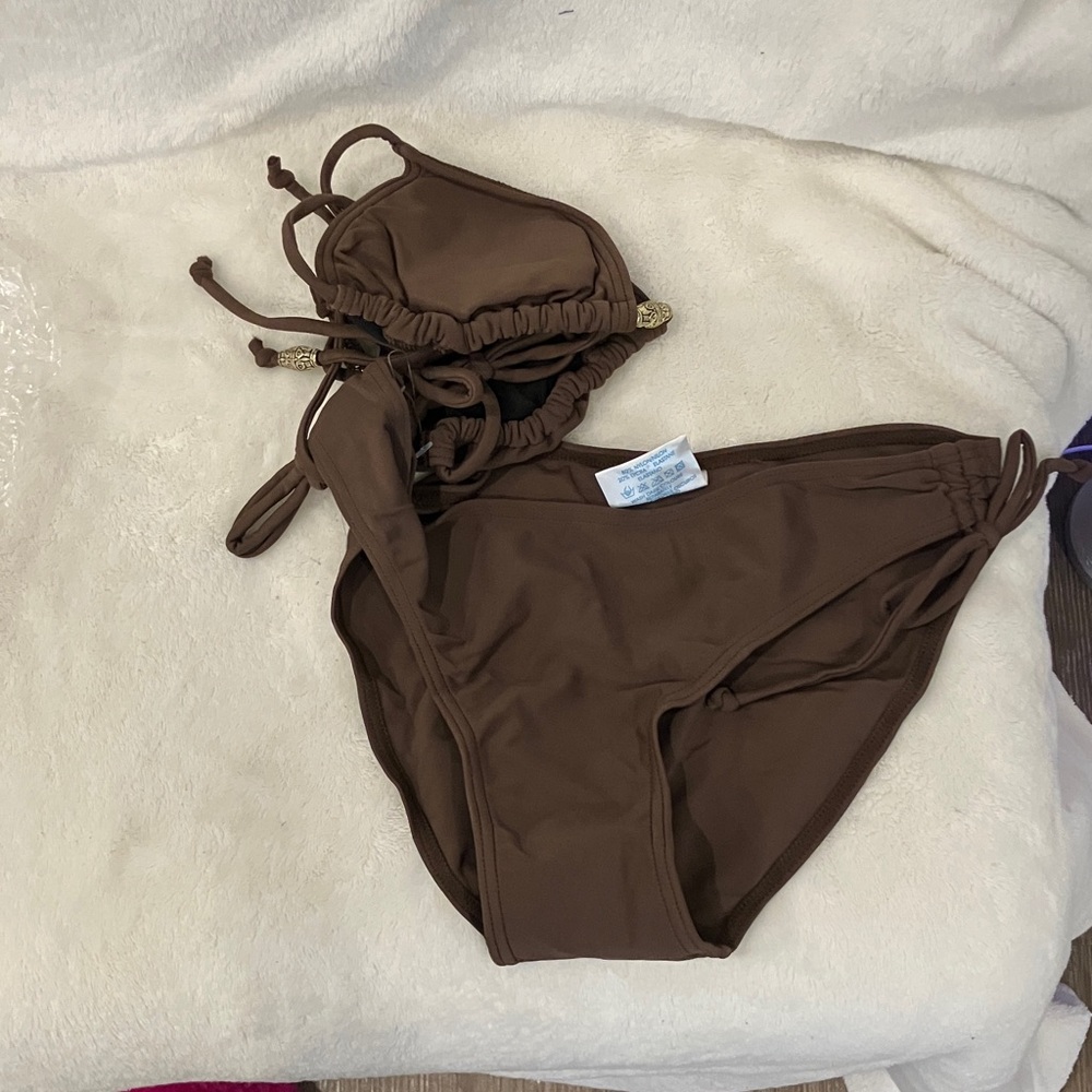 NWOT Unlisted Women's Chocolate Bikini Set